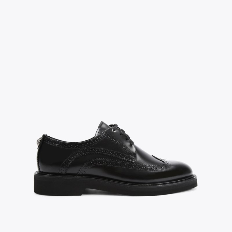 Kurt Geiger London Bank Brogue Men\'s Dress Shoes Black | Malaysia HZ85-755