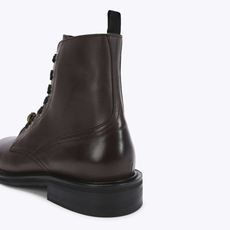 Kurt Geiger London Bank Men's Ankle Boots Brown | Malaysia TR02-808