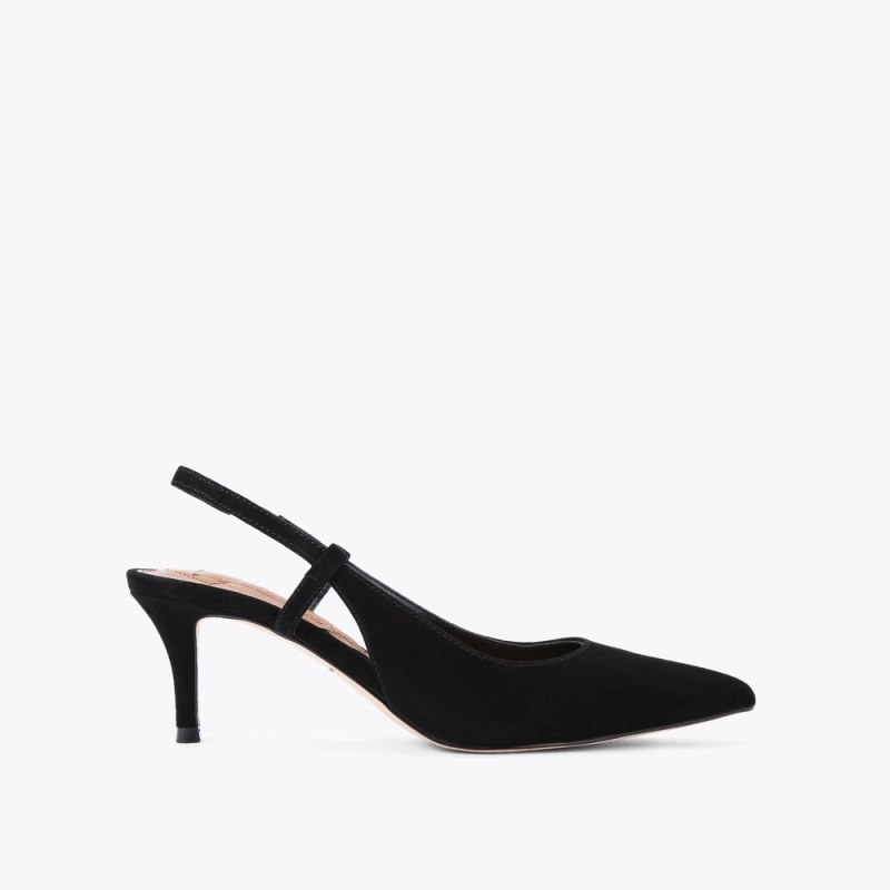 Kurt Geiger London Belgravia Slingback Court Women's Heels Black | Malaysia JU30-116