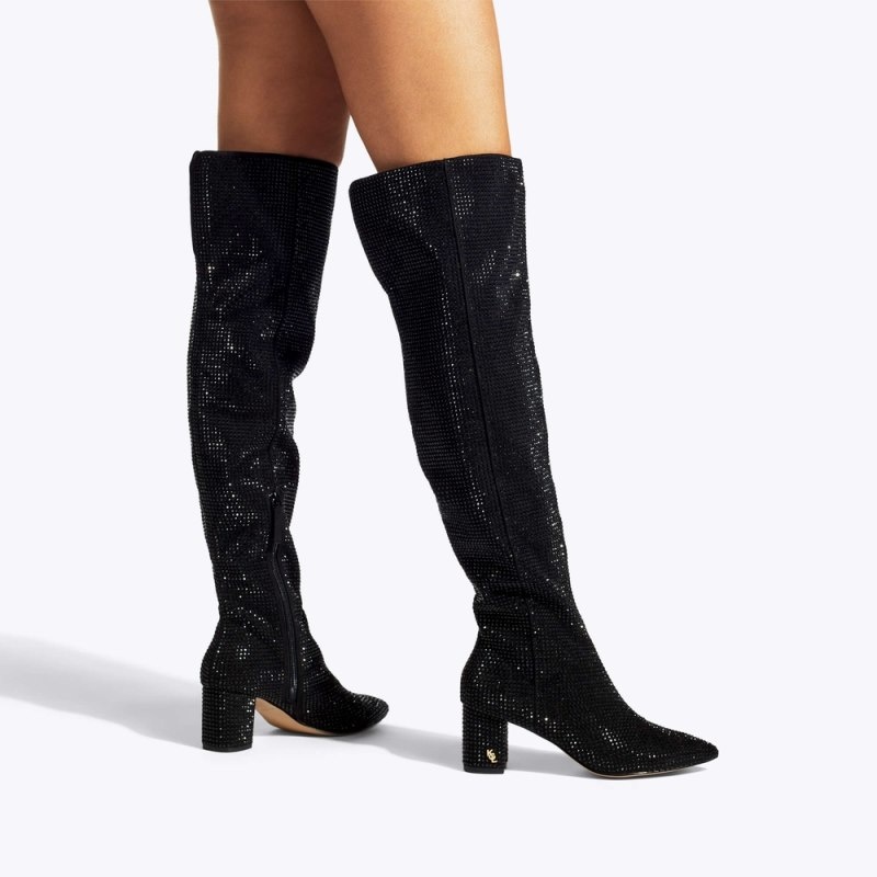 Kurt Geiger London Burlington Women's Knee-High Boots Black | Malaysia AA49-220