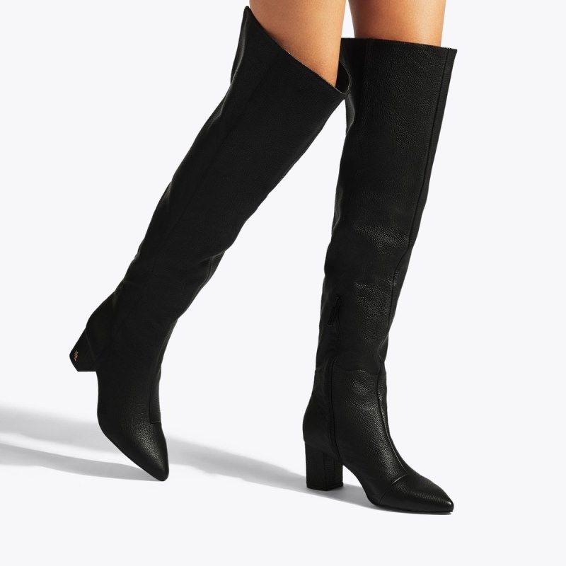 Kurt Geiger London Burlington Women's Knee-High Boots Black | Malaysia KZ18-610