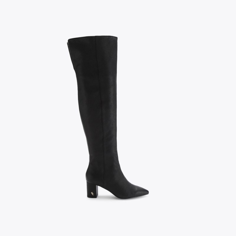 Kurt Geiger London Burlington Women\'s Knee-High Boots Black | Malaysia KZ18-610