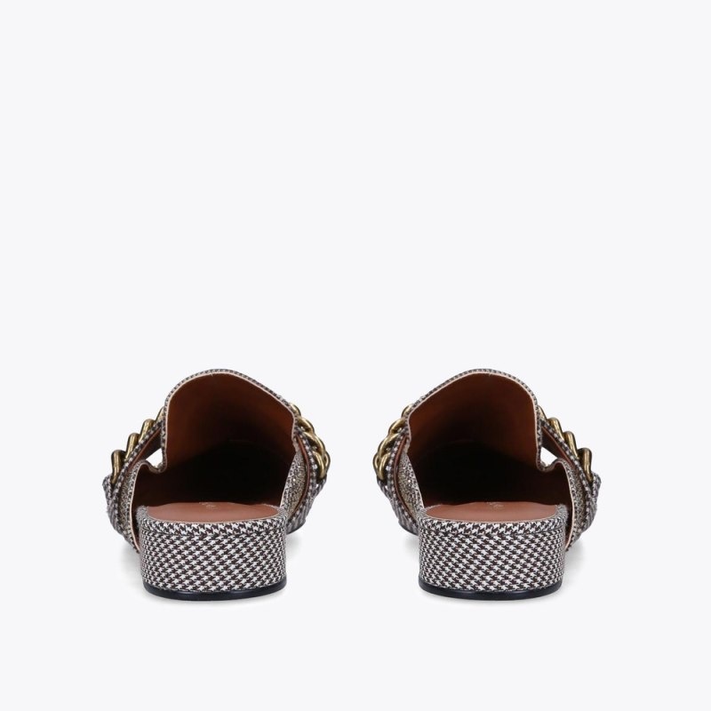 Kurt Geiger London Chelsea Mule Women's Flat Shoes Beige | Malaysia OJ22-470