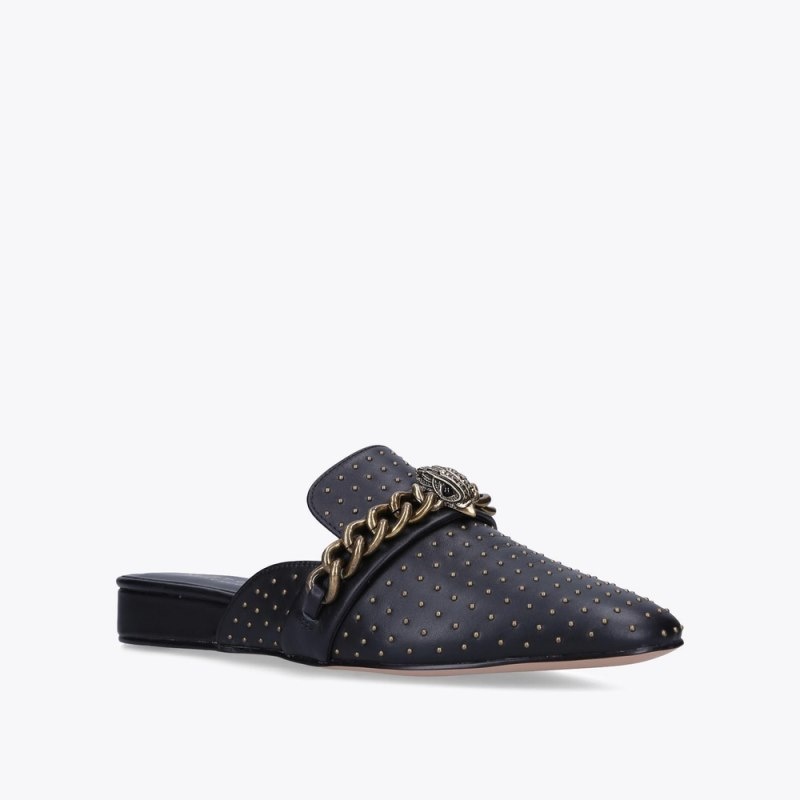 Kurt Geiger London Chelsea Mule Women's Flat Shoes Black | Malaysia KI15-138