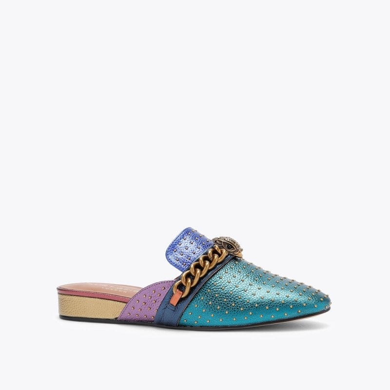 Kurt Geiger London Chelsea Mule Women's Flat Shoes Multicolor | Malaysia AK69-610