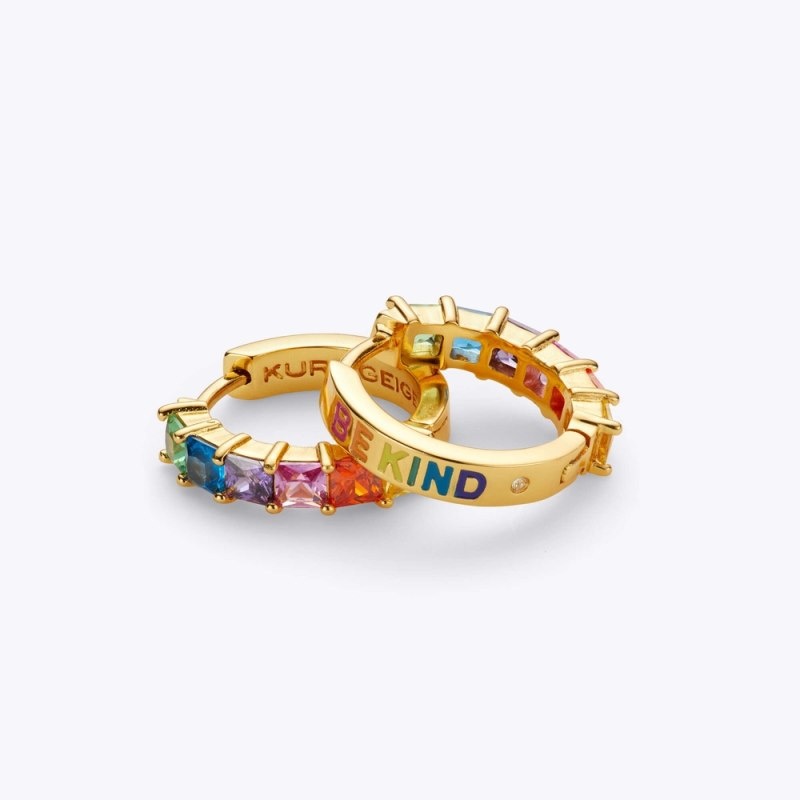 Kurt Geiger London Crystal Huggie Earrings Women's Jewelry Multicolor | Malaysia ZD65-474