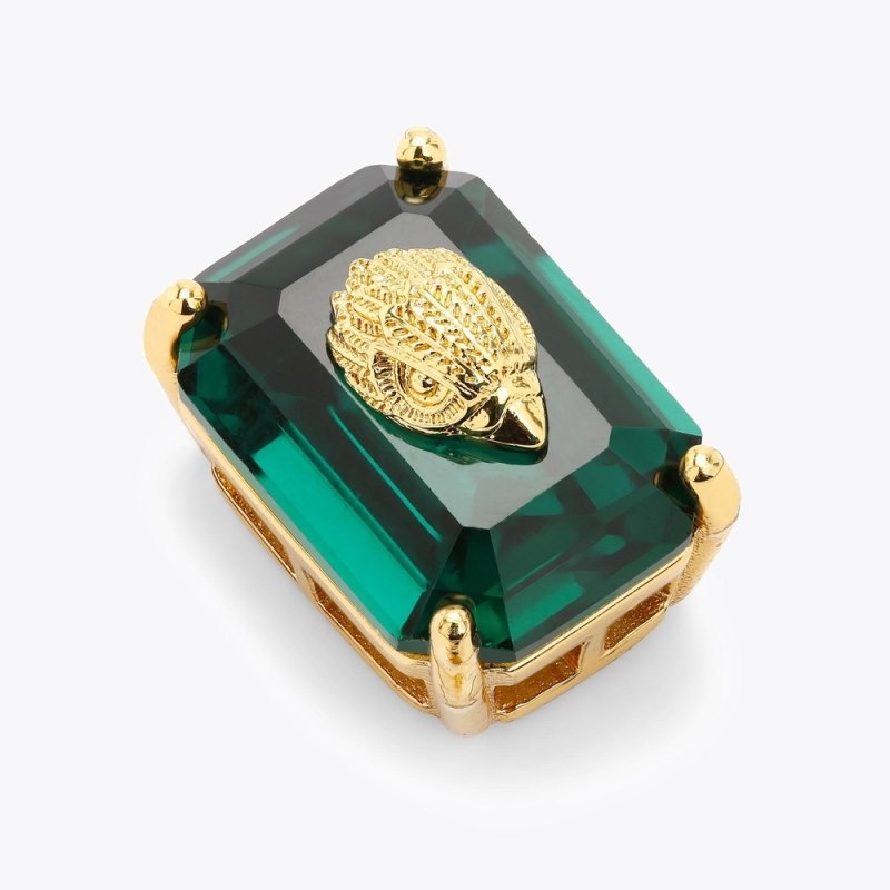 Kurt Geiger London Crystal Stud Earrings Women's Jewelry Green | Malaysia AS86-598