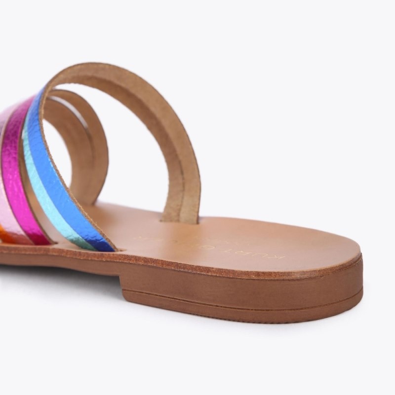 Kurt Geiger London Delilah Rainbow Women's Sandals Multicolor | Malaysia QR70-303