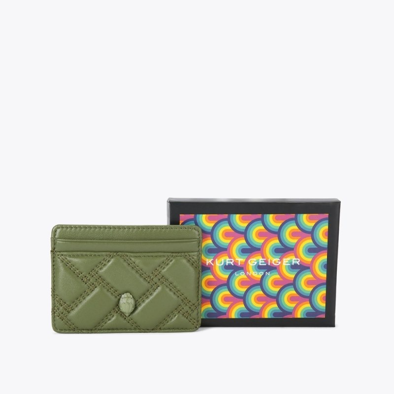 Kurt Geiger London Drench Women's Card Holder Khaki | Malaysia MY63-213