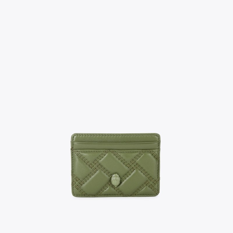 Kurt Geiger London Drench Women\'s Card Holder Khaki | Malaysia MY63-213