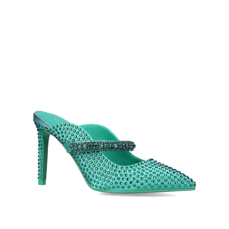 Kurt Geiger London Duke Drench Women's Heels Green | Malaysia FW44-266