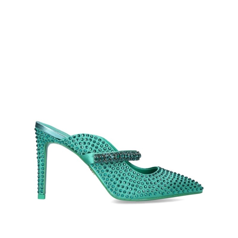 Kurt Geiger London Duke Drench Women\'s Heels Green | Malaysia FW44-266