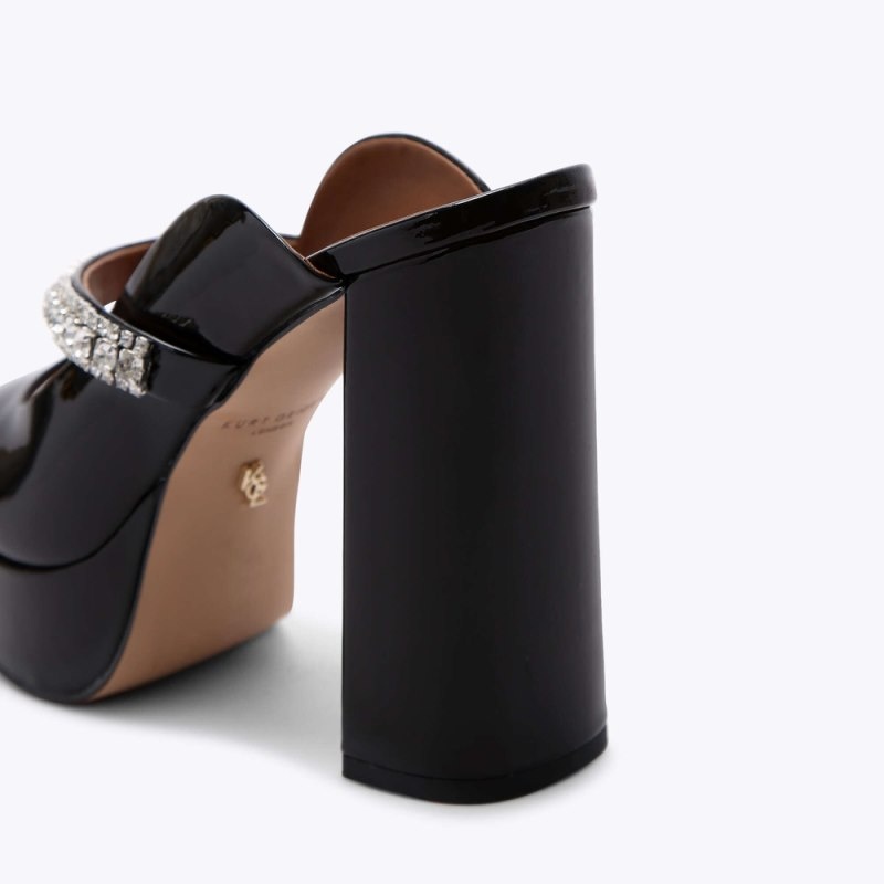 Kurt Geiger London Duke Platform Peep Toe Women's Heels Black | Malaysia TY69-847