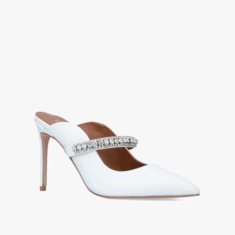 Kurt Geiger London Duke Women's Heels White | Malaysia EY33-532