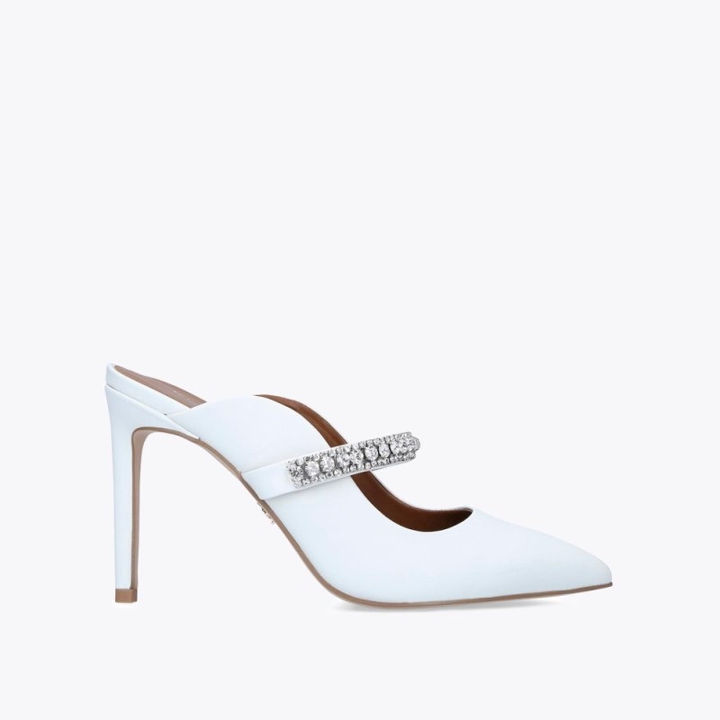 Kurt Geiger London Duke Women\'s Heels White | Malaysia EY33-532