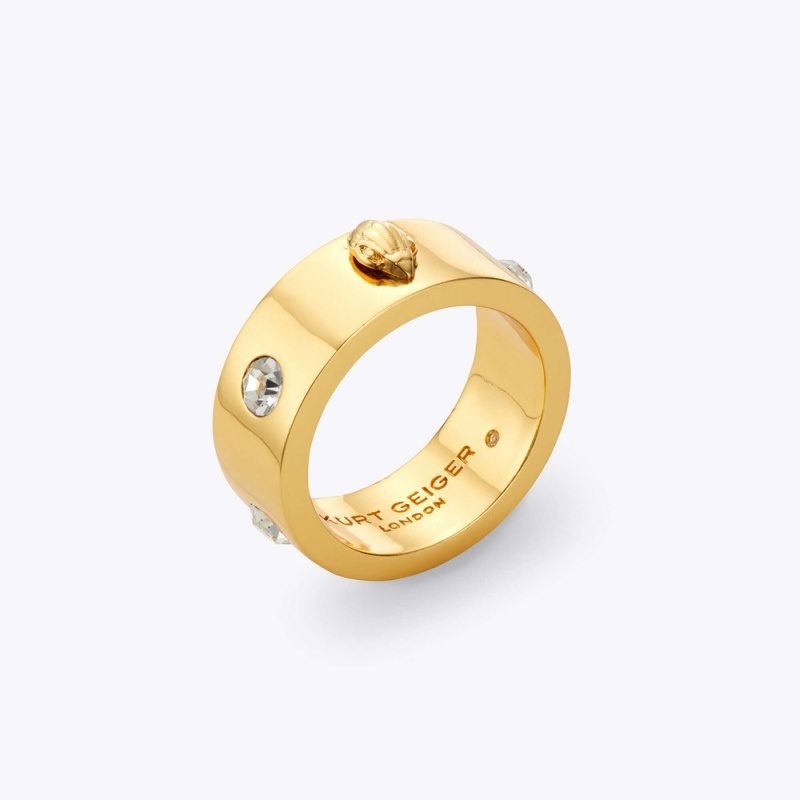 Kurt Geiger London Eagle Ring Women\'s Jewelry Gold | Malaysia SV33-476