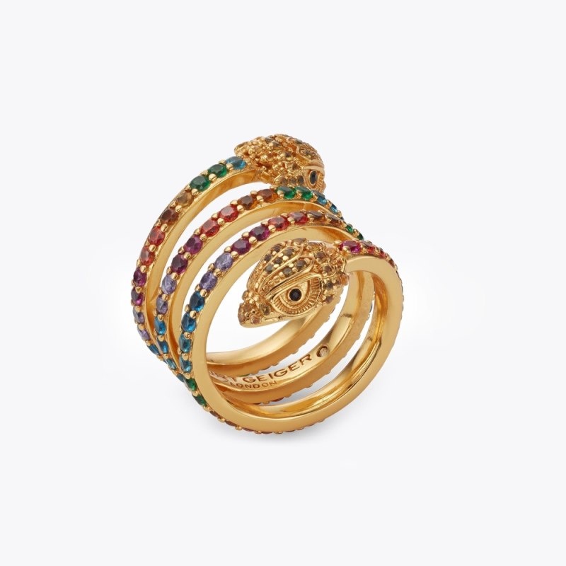 Kurt Geiger London Eagle Spiral Ring Women's Jewelry Multicolor | Malaysia PQ35-509