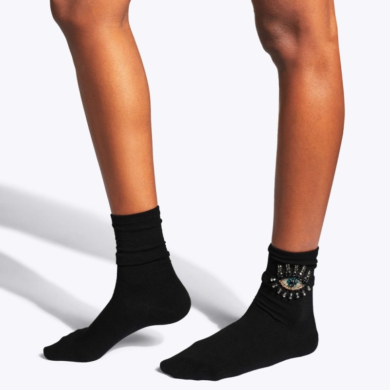 Kurt Geiger London Evil Eye Women's Socks Black | Malaysia TX86-371