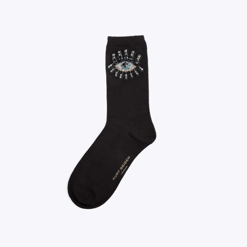 Kurt Geiger London Evil Eye Women's Socks Black | Malaysia TX86-371