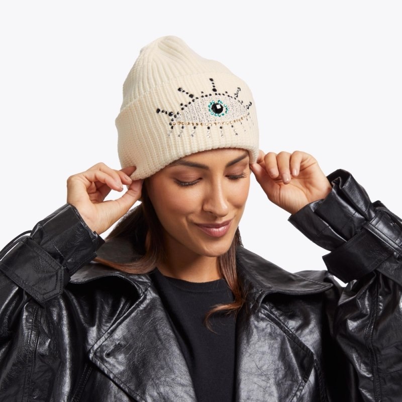 Kurt Geiger London Evil Eye Women's Beanie Bone | Malaysia JQ89-664