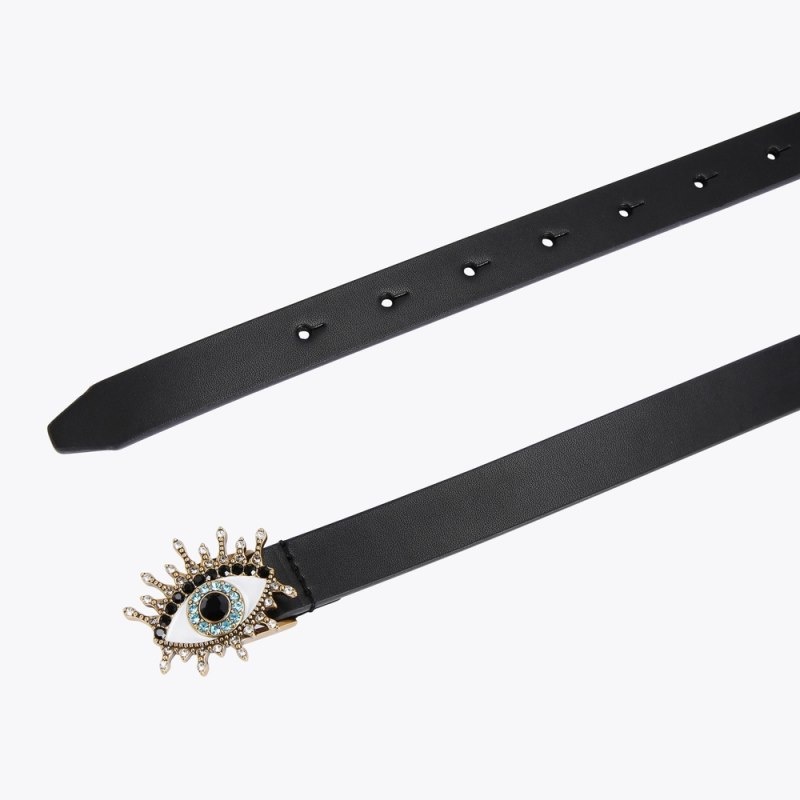 Kurt Geiger London Evil Eye Women\'s Belts Black | Malaysia FH94-837