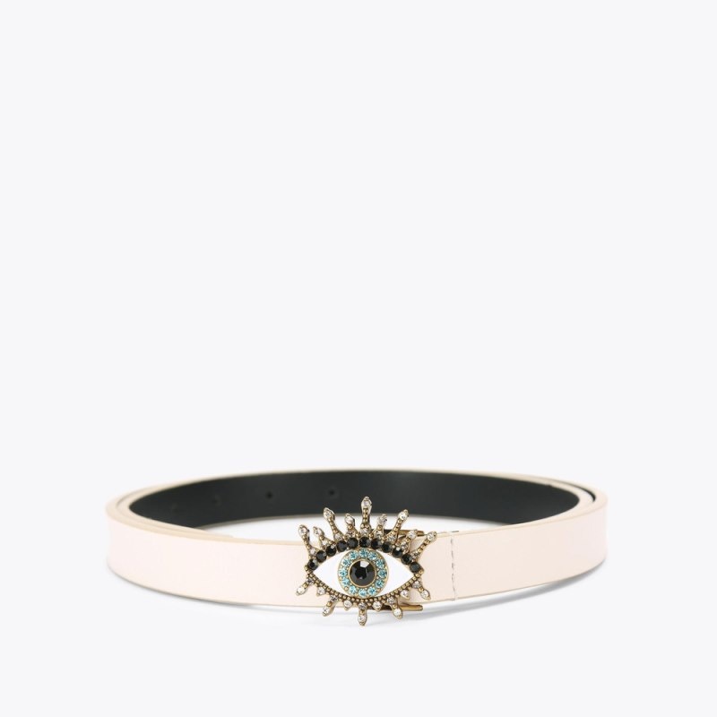 Kurt Geiger London Evil Eye Women's Belts Bone | Malaysia PH14-062