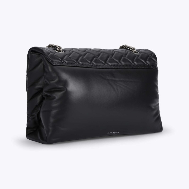 Kurt Geiger London Extra Large Kensington Women's Shoulder Bags Black | Malaysia DH66-311