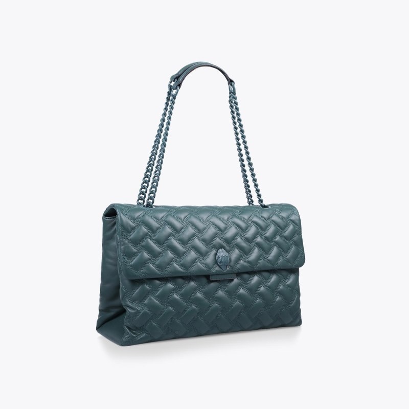 Kurt Geiger London Extra Large Kensington Drench Women's Tote Bags Dark Green | Malaysia XG31-988