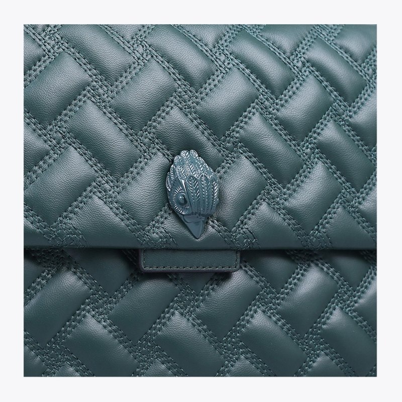 Kurt Geiger London Extra Large Kensington Drench Women's Tote Bags Dark Green | Malaysia XG31-988