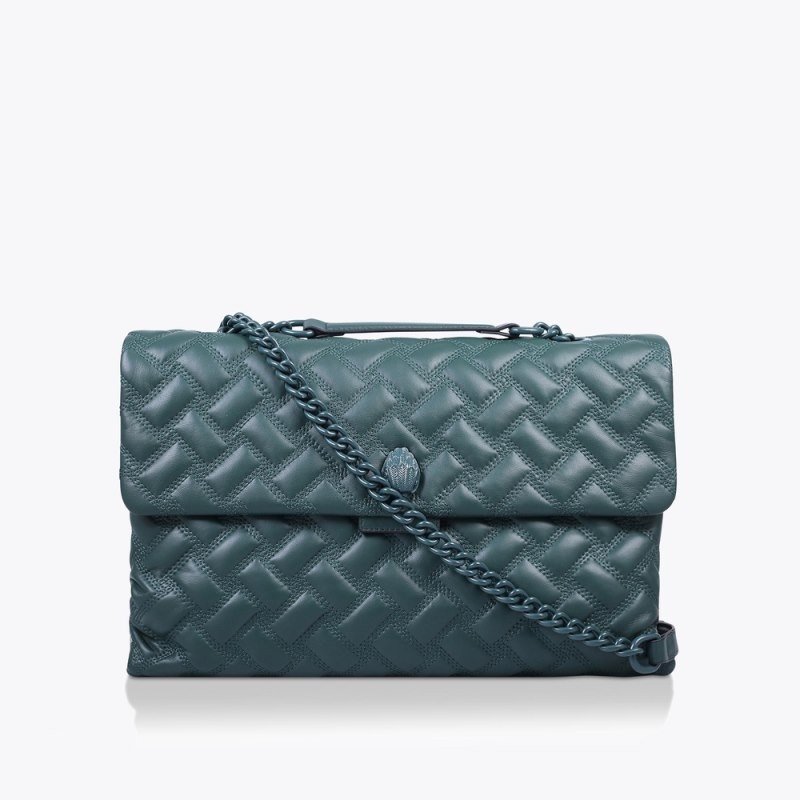 Kurt Geiger London Extra Large Kensington Drench Women\'s Tote Bags Dark Green | Malaysia XG31-988