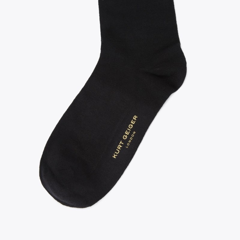 Kurt Geiger London Eye Gem Women's Socks Black | Malaysia AJ53-286