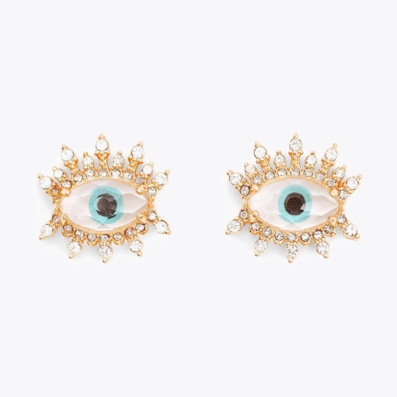 Kurt Geiger London Eye Stud Earrings Women\'s Jewelry Gold | Malaysia PF27-163