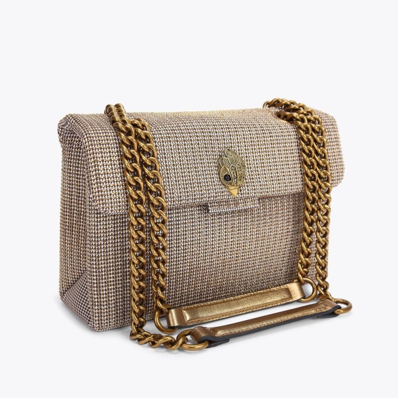 Kurt Geiger London Fabric Kensington Women's Crossbody Bags Beige | Malaysia JF31-772