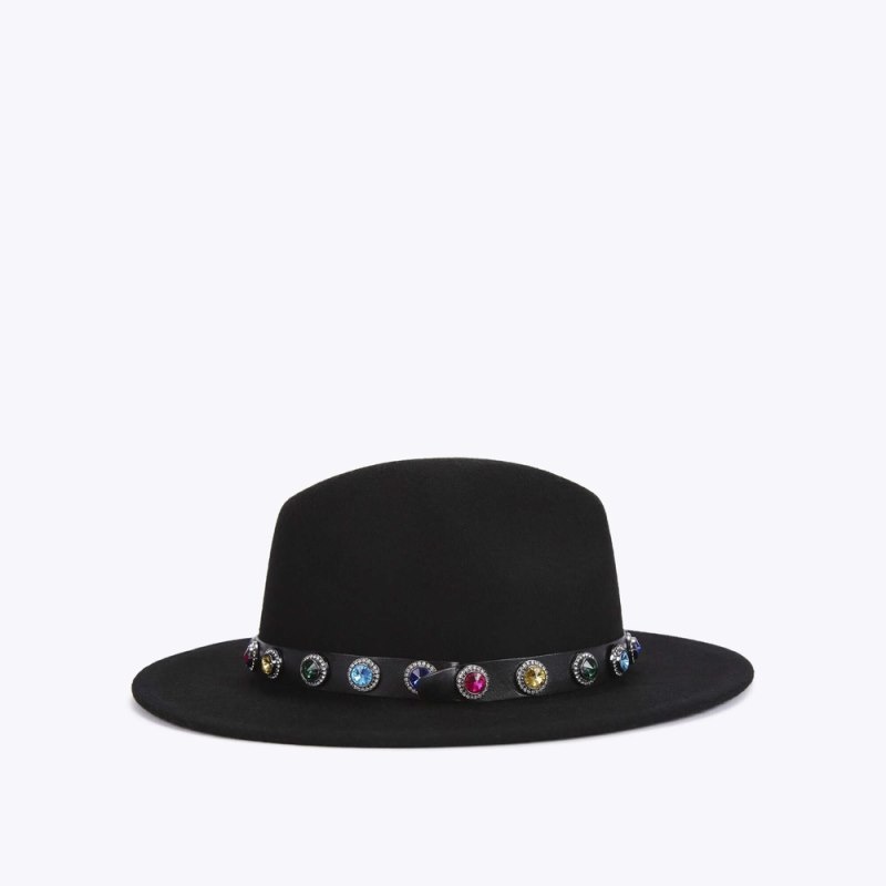 Kurt Geiger London Fedora Octavia Women's Hats Black | Malaysia TQ24-781