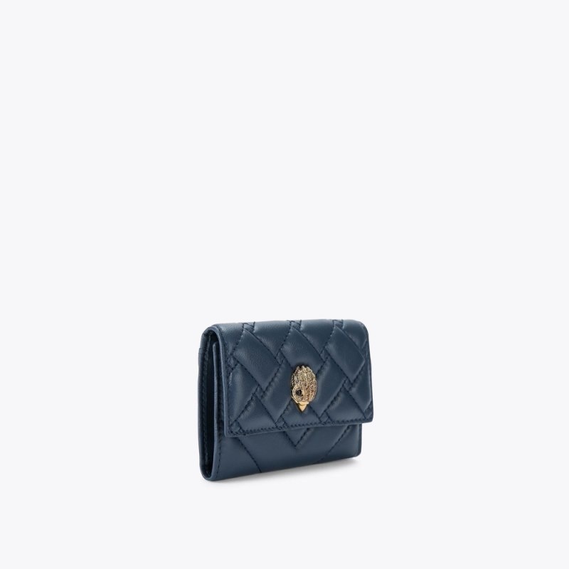 Kurt Geiger London Flap Women's Card Holder Dark Blue | Malaysia YZ80-023