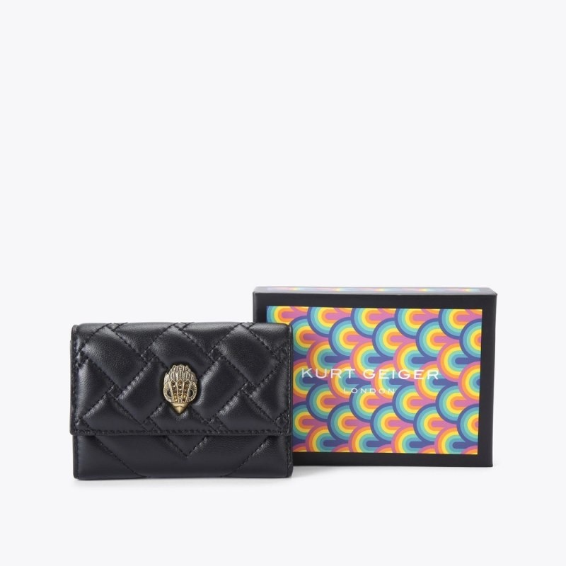 Kurt Geiger London Flap Women's Card Holder Black | Malaysia LF40-316