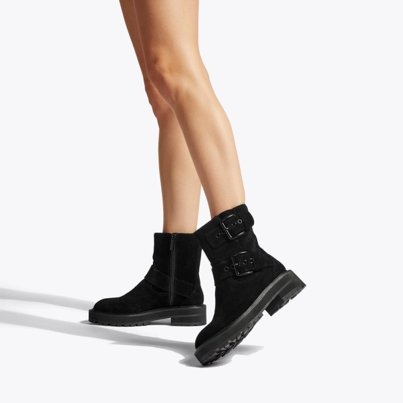 Kurt Geiger London Hackney Biker Women's Boots Black | Malaysia SF64-960