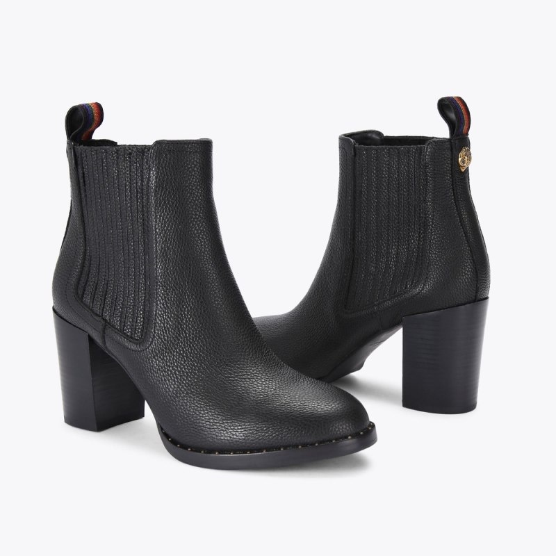 Kurt Geiger London Haritage Women's Heeled Boots Black | Malaysia RY03-700