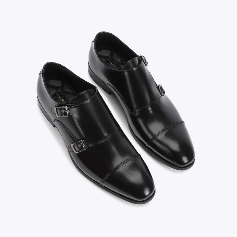 Kurt Geiger London Harry Monk Men's Dress Shoes Black | Malaysia KU03-895