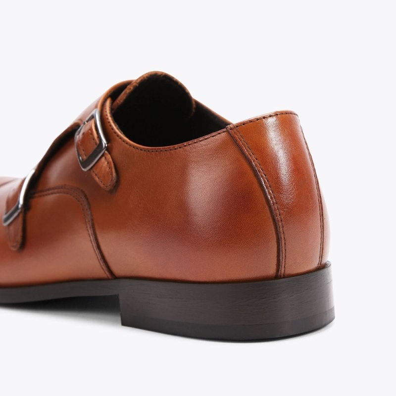 Kurt Geiger London Harry Monk Men's Dress Shoes Brown | Malaysia IF03-214