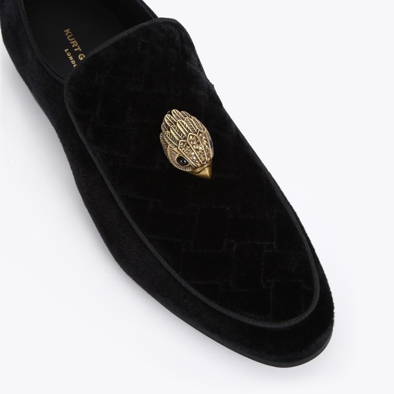 Kurt Geiger London Hugh Men's Loafers Black / Gold | Malaysia KQ67-223