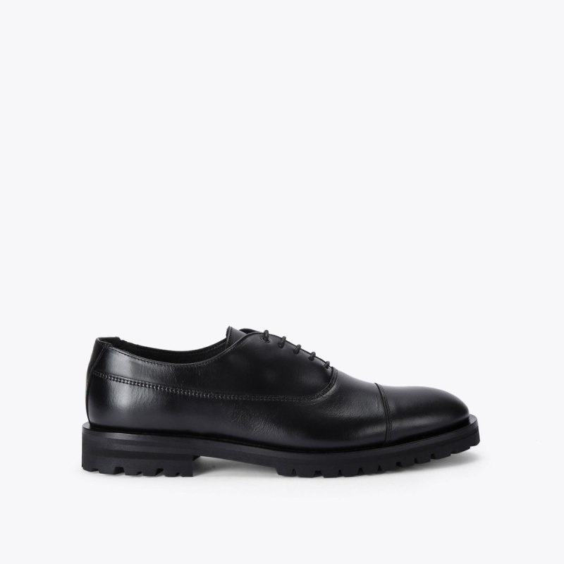 Kurt Geiger London Hunt Oxford Men\'s Dress Shoes Black | Malaysia NV62-492