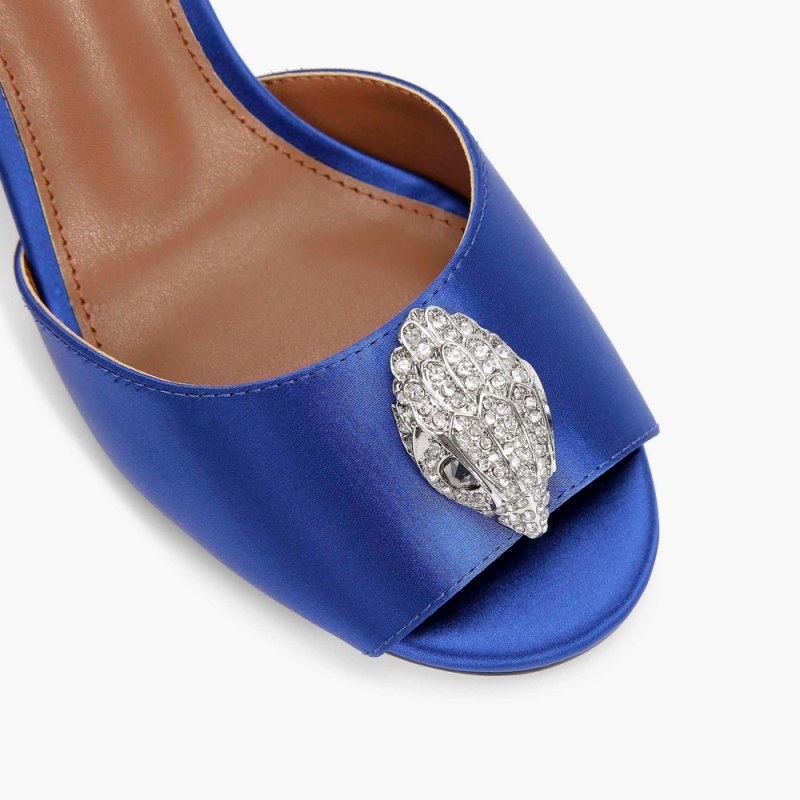 Kurt Geiger London Kensington D'Orsay Sandal Women's Heels Blue | Malaysia WI08-503