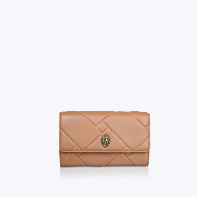 Kurt Geiger London Kensington Quilt Women's Wallets Camel | Malaysia ZM01-708