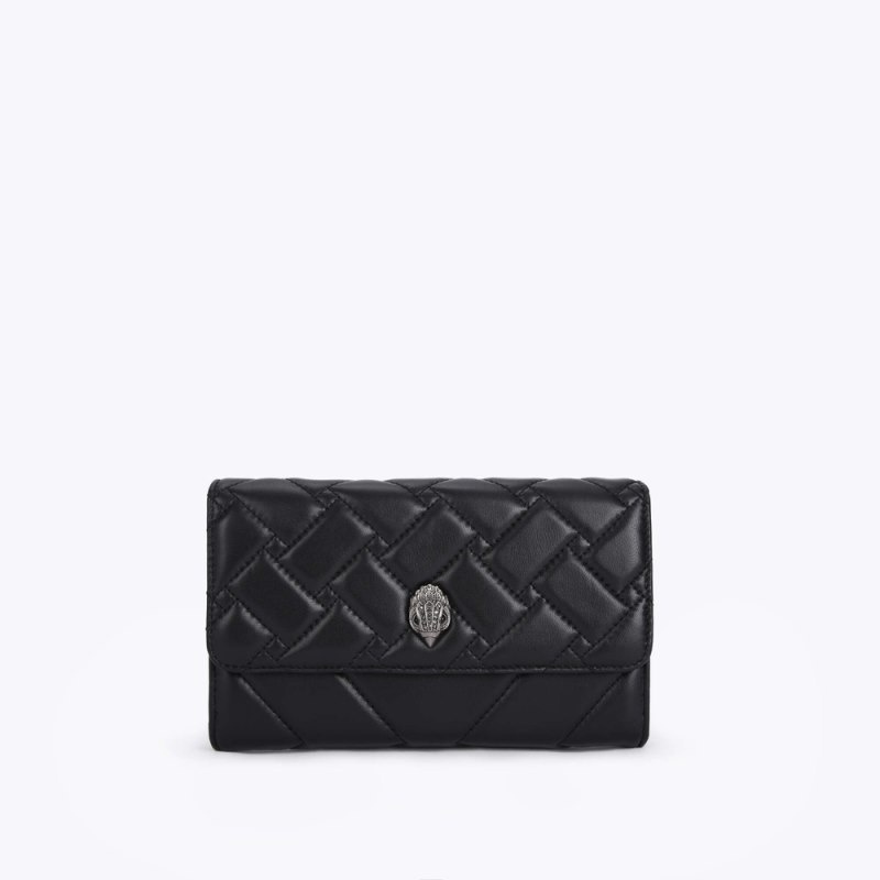 Kurt Geiger London Kensington Chain Women\'s Wallets Black | Malaysia HW77-720