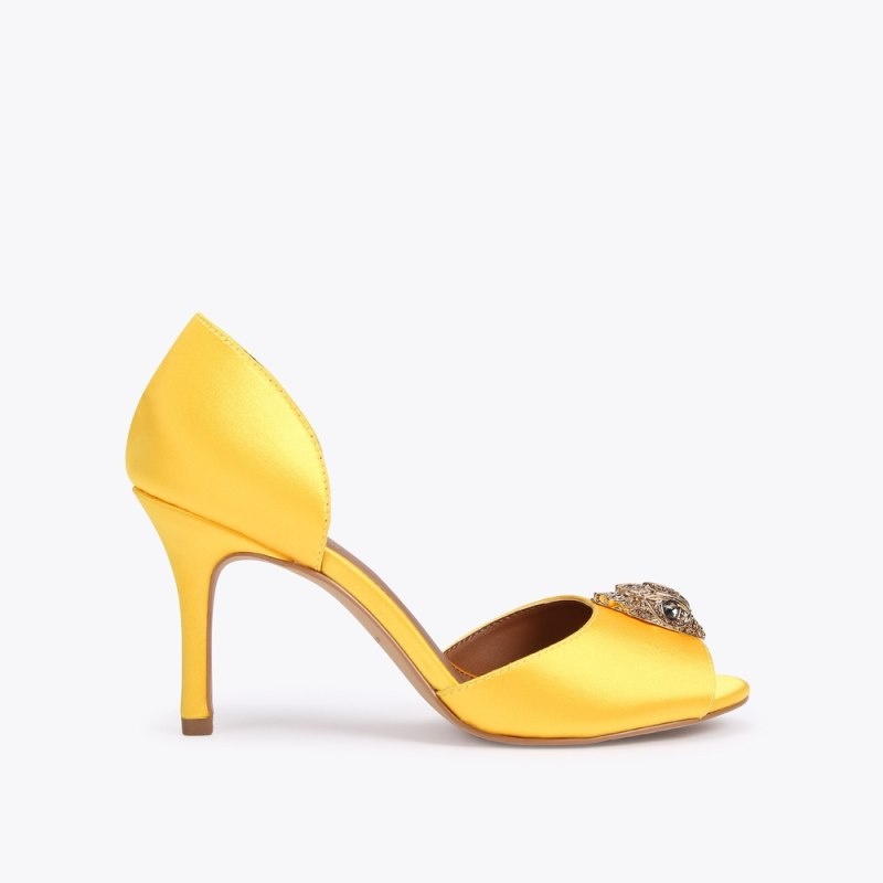 Kurt Geiger London Kensington D Orsay Women\'s Heels Yellow | Malaysia HB27-076