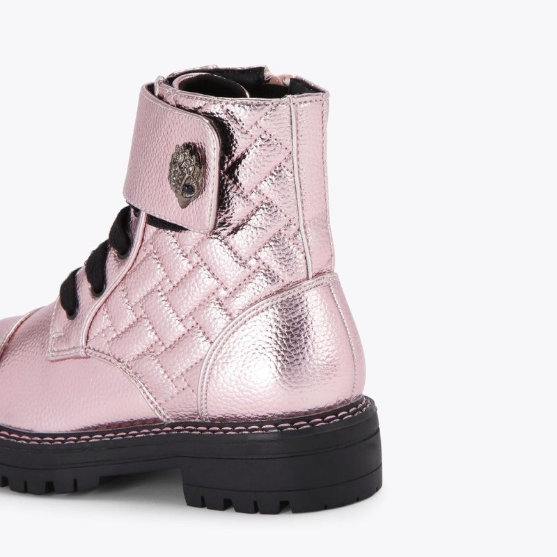 Kurt Geiger London Kensington Strap Boot Kids Shoes Pink | Malaysia EE28-781