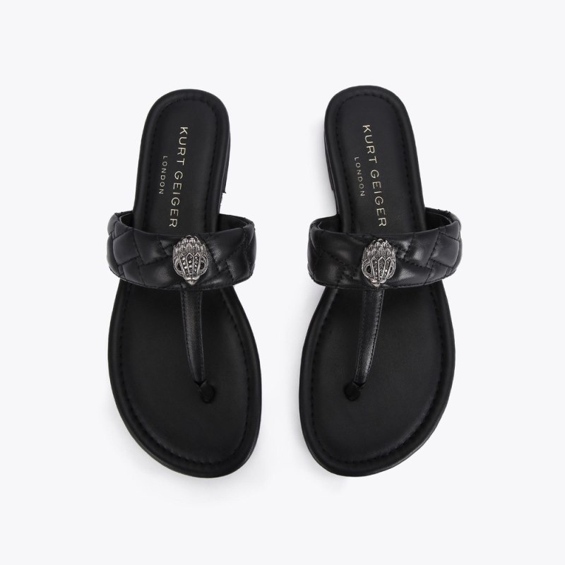 Kurt Geiger London Kensington Women's Flip Flops Black | Malaysia KM08-470