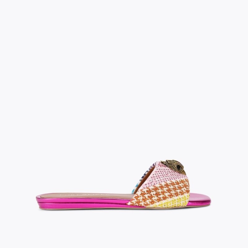 Kurt Geiger London Kensington Sandal Women\'s Flat Shoes Multicolor | Malaysia LP73-501