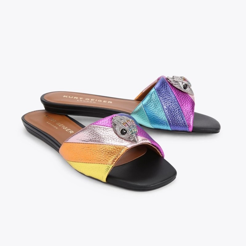 Kurt Geiger London Kensington Sandal Women's Flat Shoes Multicolor | Malaysia WR17-062